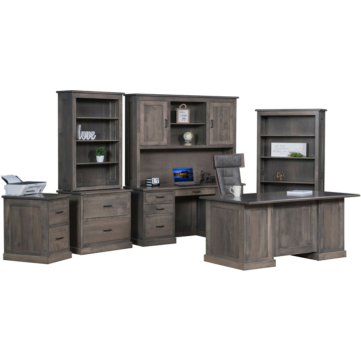 QW Amish Modern Lateral File with Optional Hutch