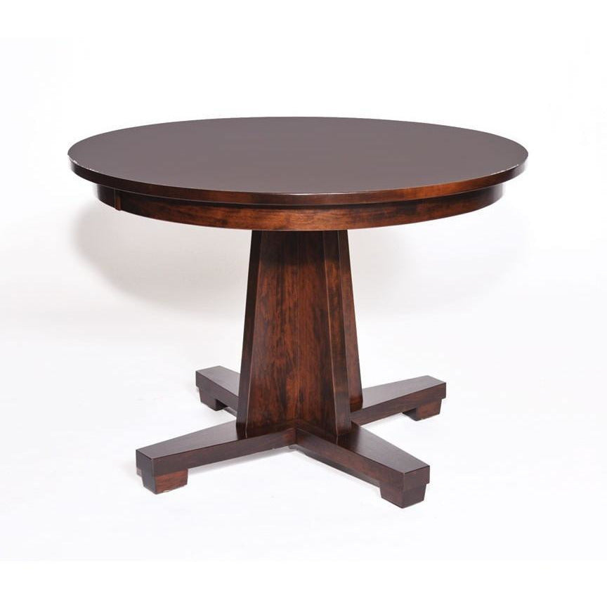 QW Amish Modern Mission Single Pedestal Table WBFE-MODERNMISSIONSGL4242