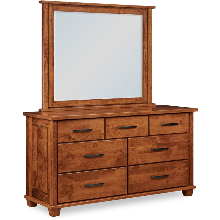 QW Amish Monarch Low Dresser & Optional Mirror