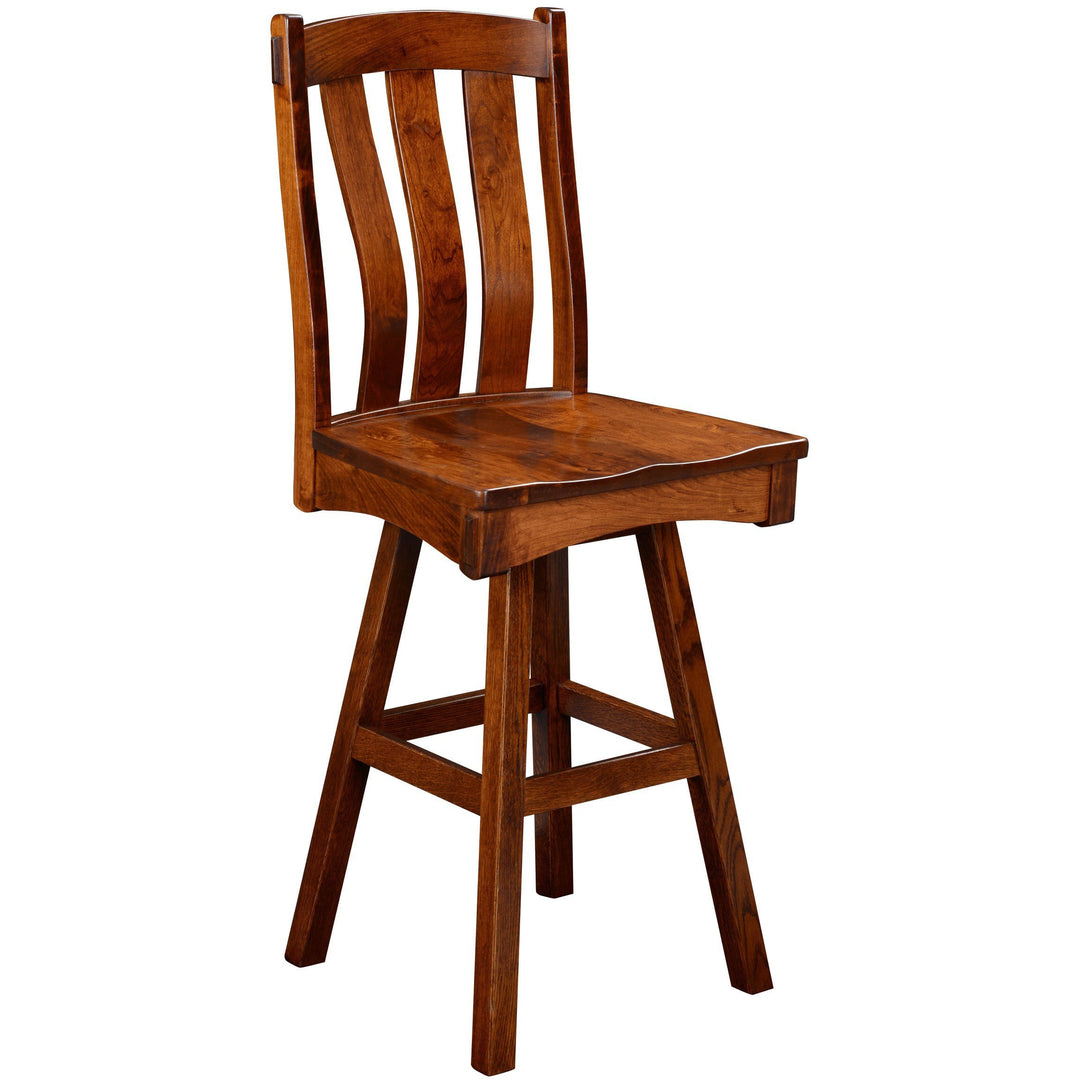 QW Amish Monarch Swivel Bar Chair