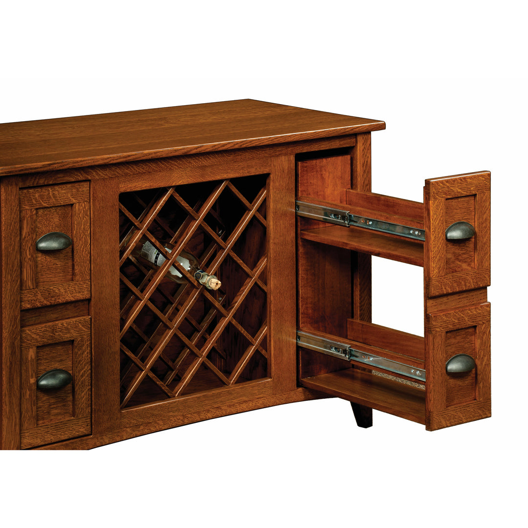 QW Amish Monroe Wine Cabinet