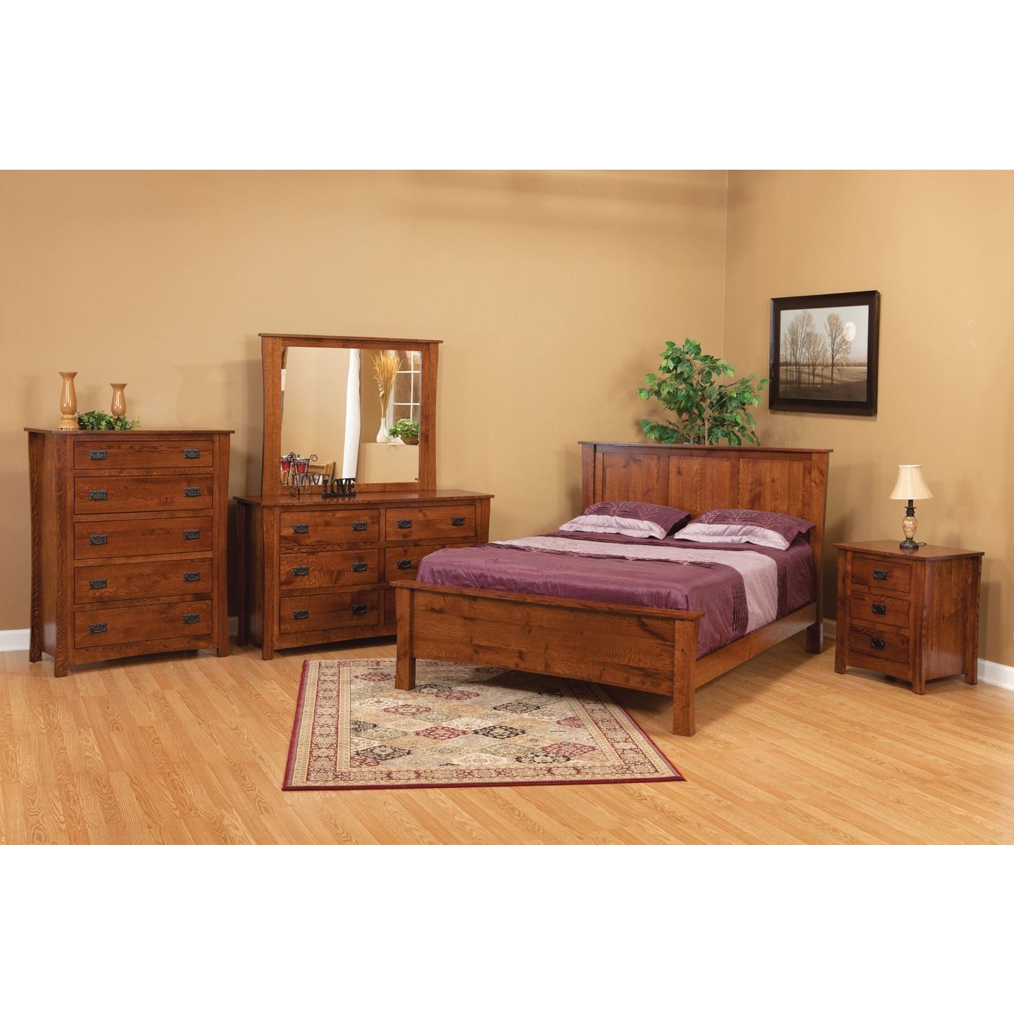 QW Amish Montana Mission Nightstand - Thumbnail 3