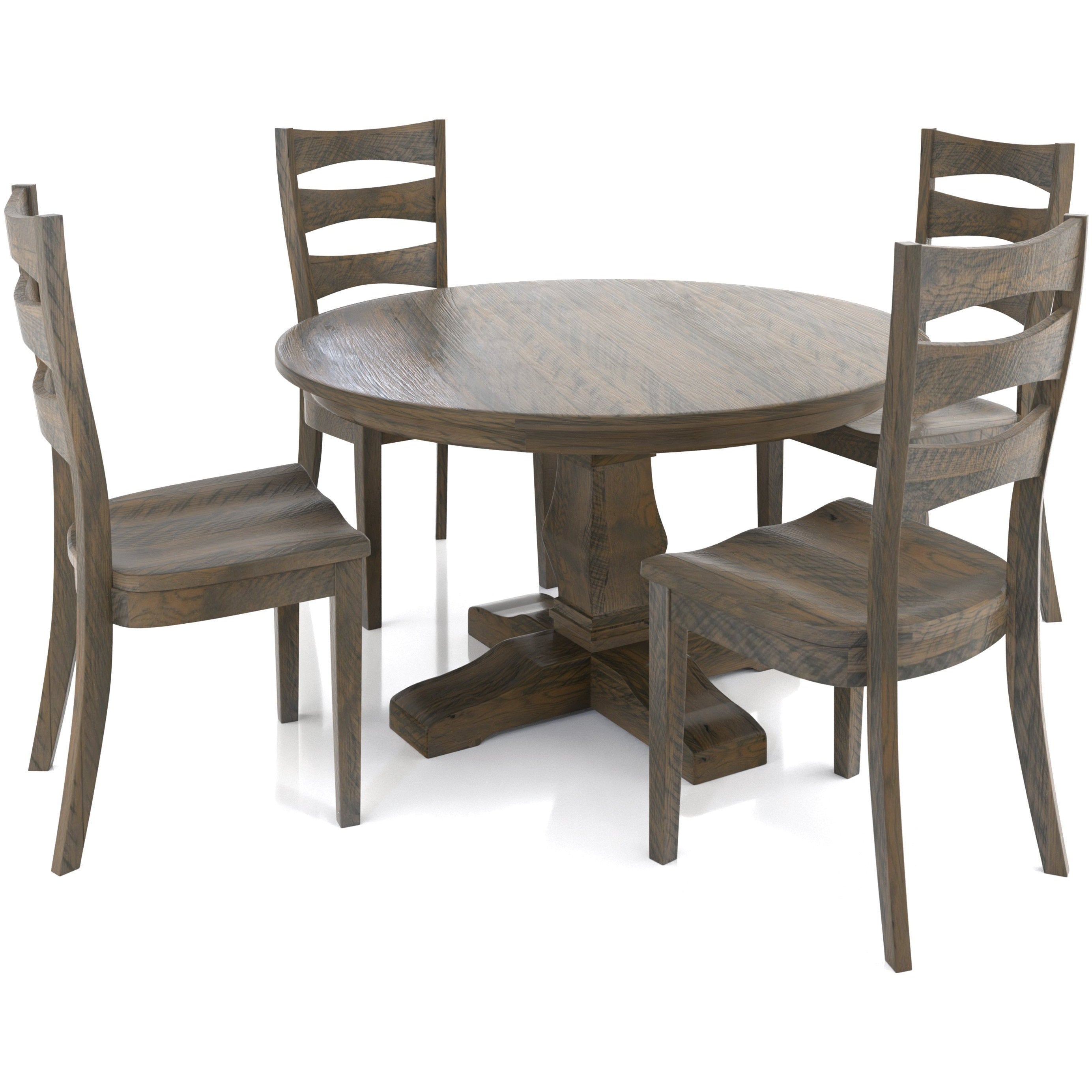 QW Amish Montana Single Pedestal Table