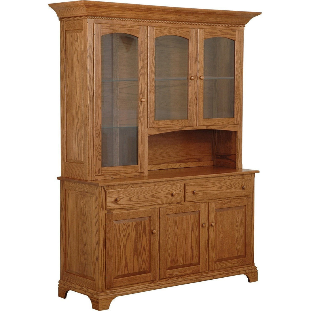 QW Amish NDH 3 Door Buffet with Hutch PXIA-00130025