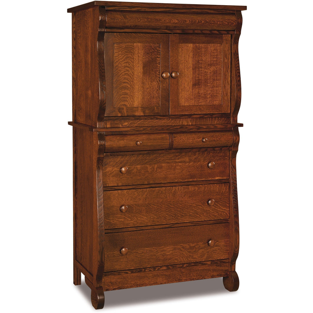 QW Amish Old Classic Sleigh Armoire
