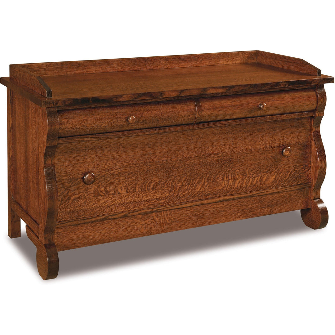 QW Amish Old Classic Sleigh Blanket Chest