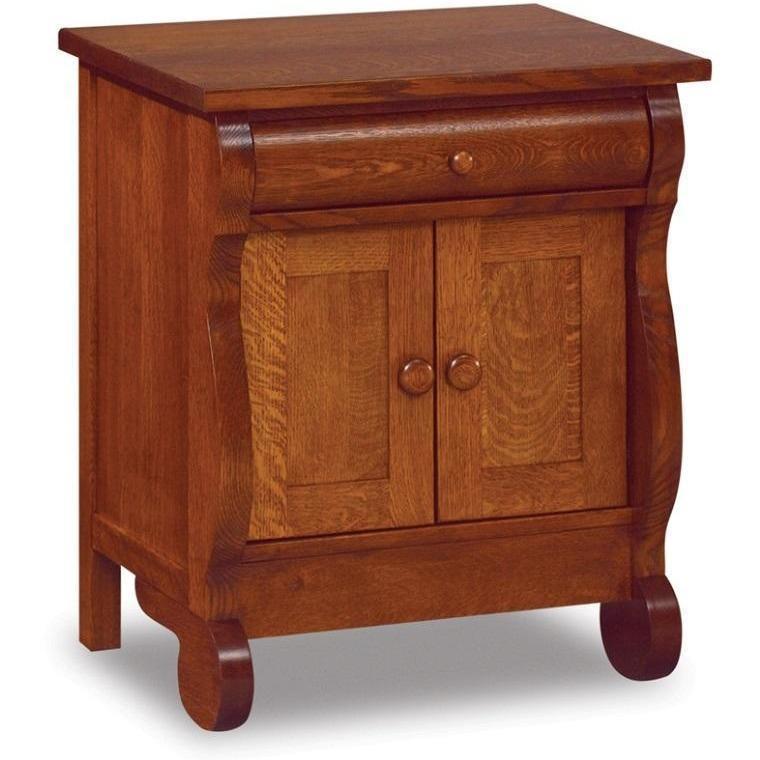 QW Amish Old Classic Sleigh Nightstand