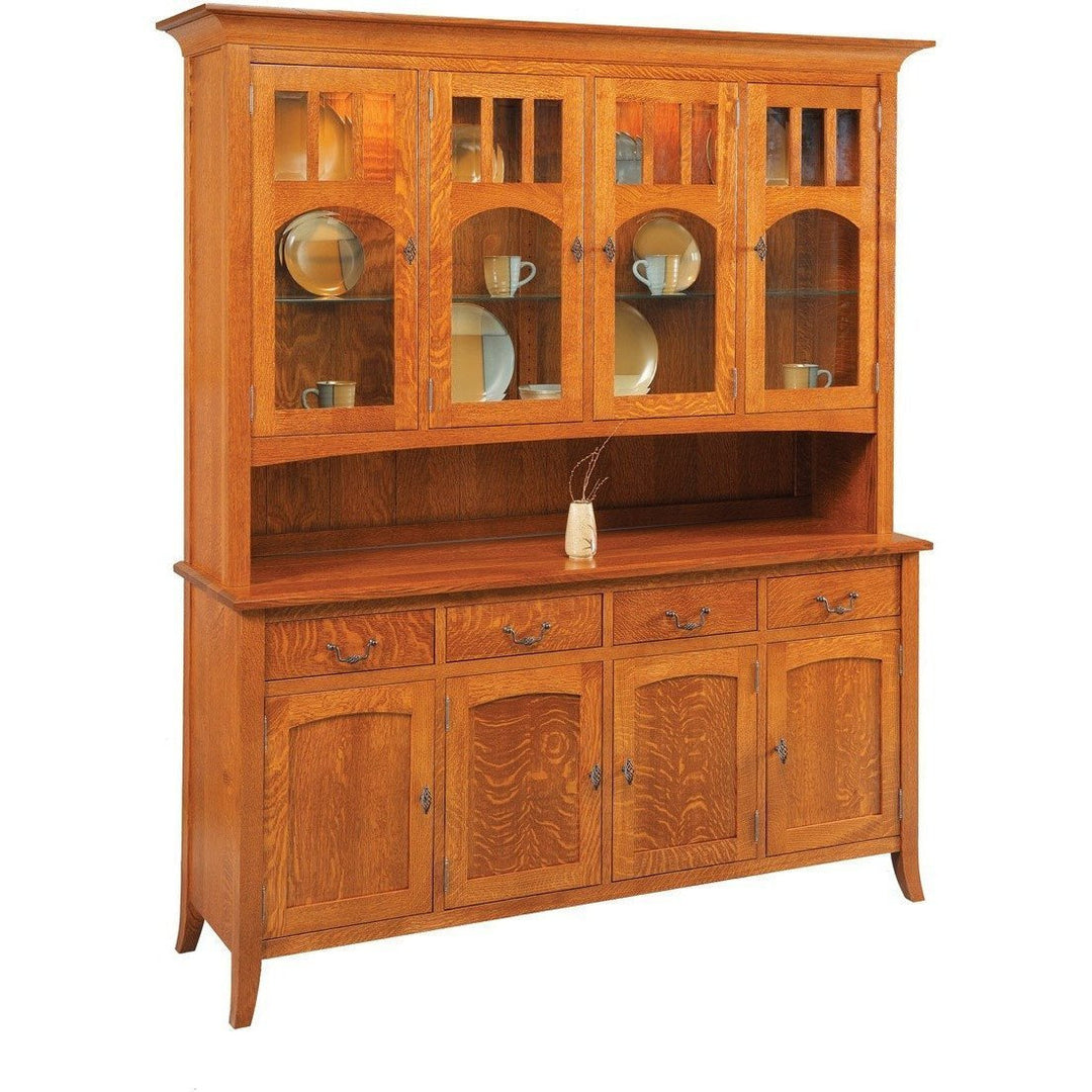 QW Amish Old World Collection 4 Door Hutch QXIP-OW76LD
