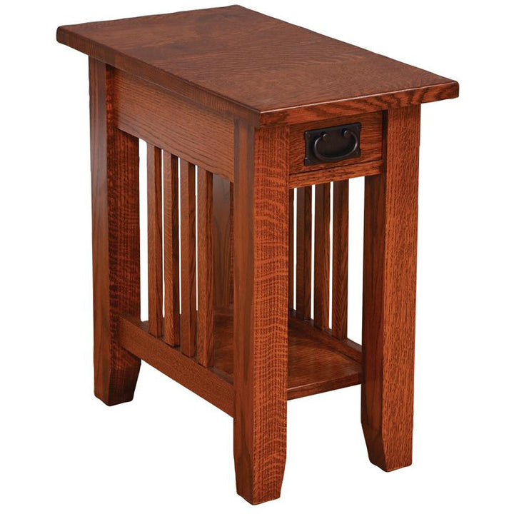 QW Amish Old World Mission Chair Side End Table