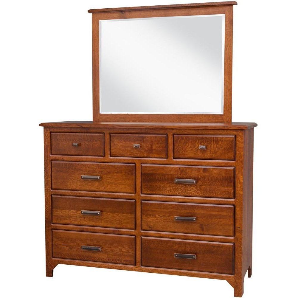 QW Amish Old World Mission Dresser with Mirror Option