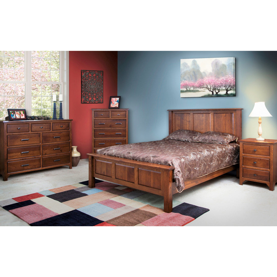 QW Amish Old World Mission Panel Bed