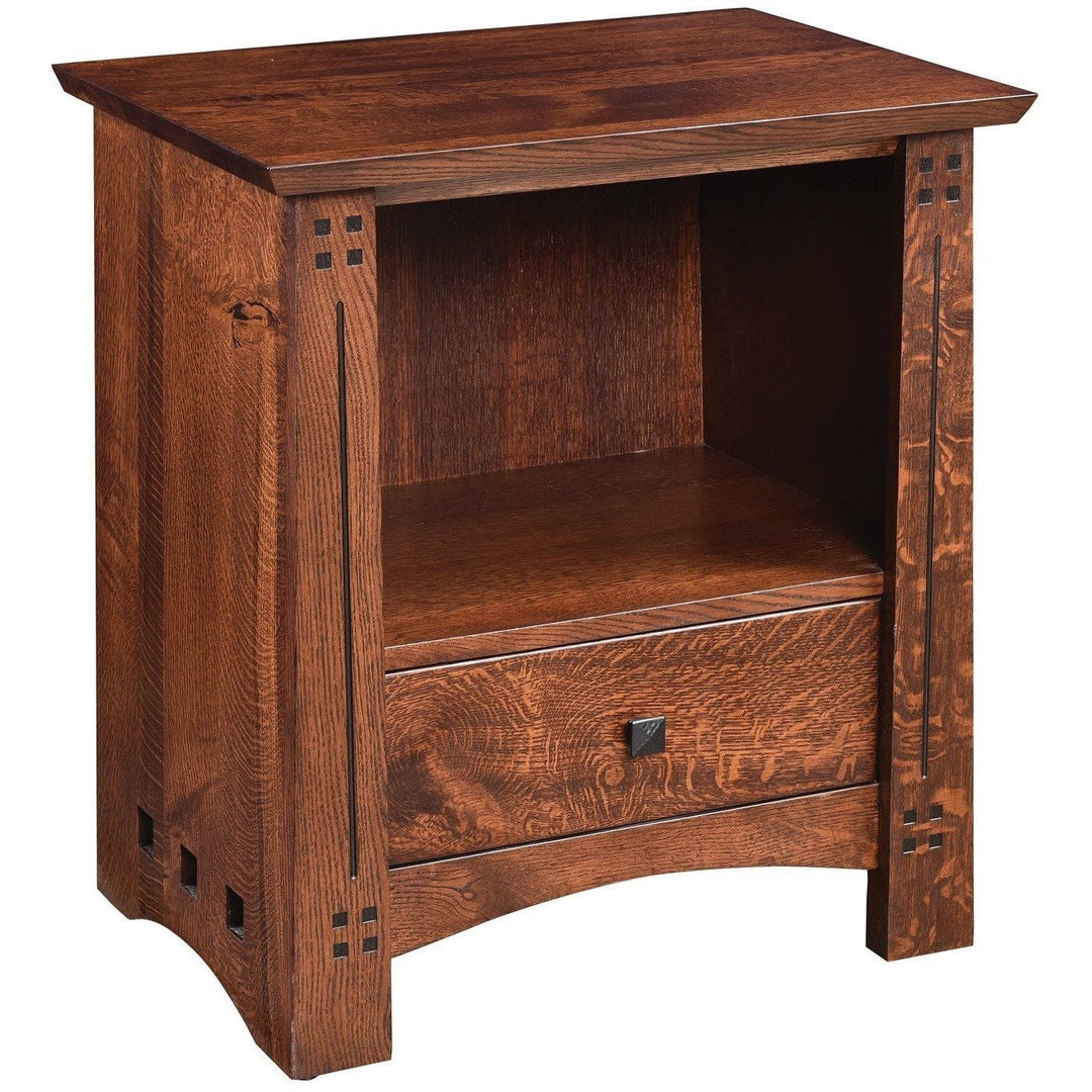 QW Amish Olde Town Mission 1 Drawer Nightstand
