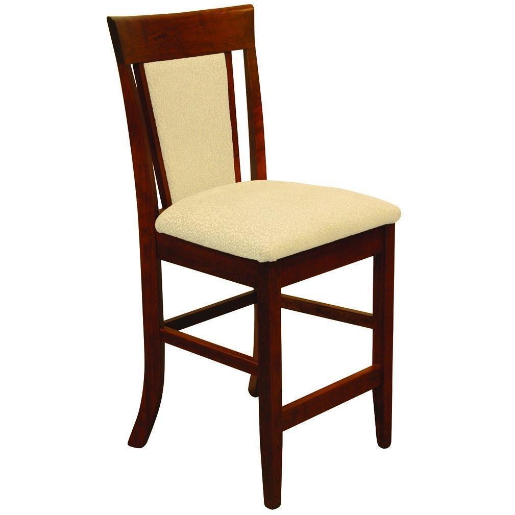 QW Amish OW Shaker Bar Chair OGYA-OWSHAKERWPADDEDBACK&SEATSTATBARCHAIR