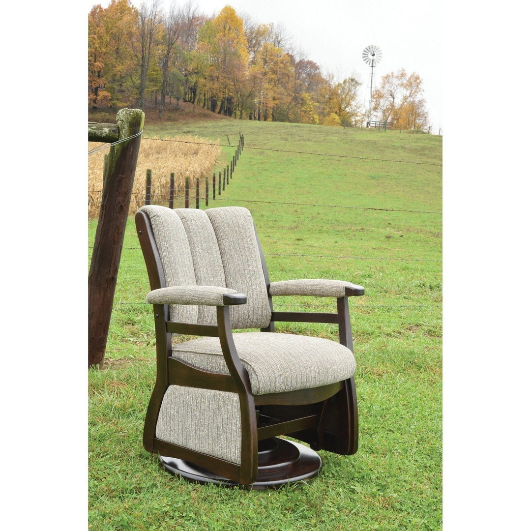 QW Amish Paris Low Back Swivel Glider BUPE-PLSG42