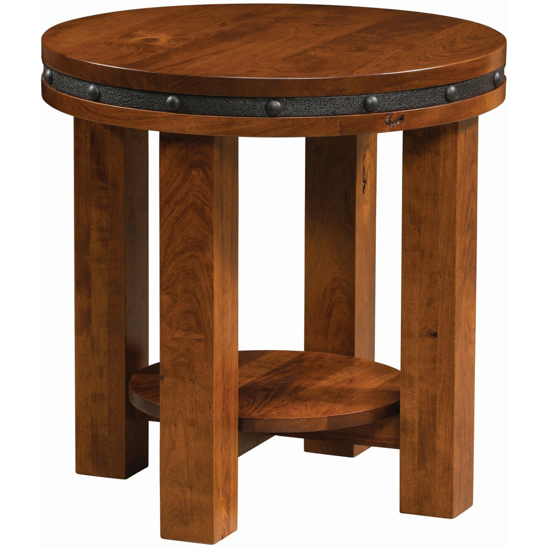 QW Amish Pasadena Round End Table SPLC-SC-24RDPAE ROUND END TABLE