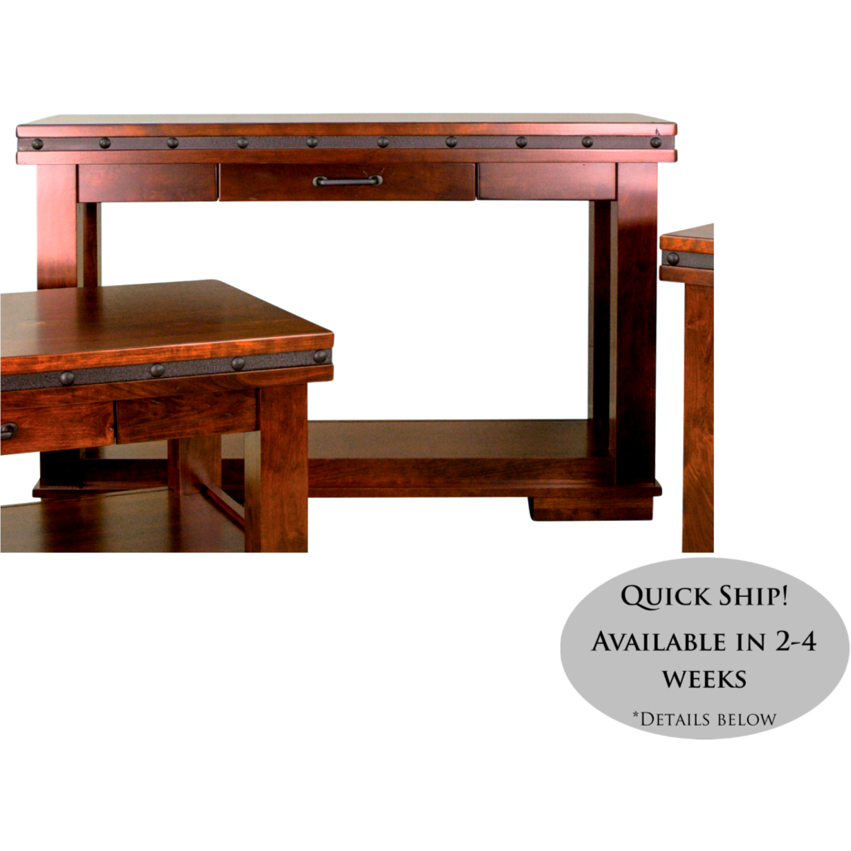 QW Amish Pasadena Sofa Table - Thumbnail 3