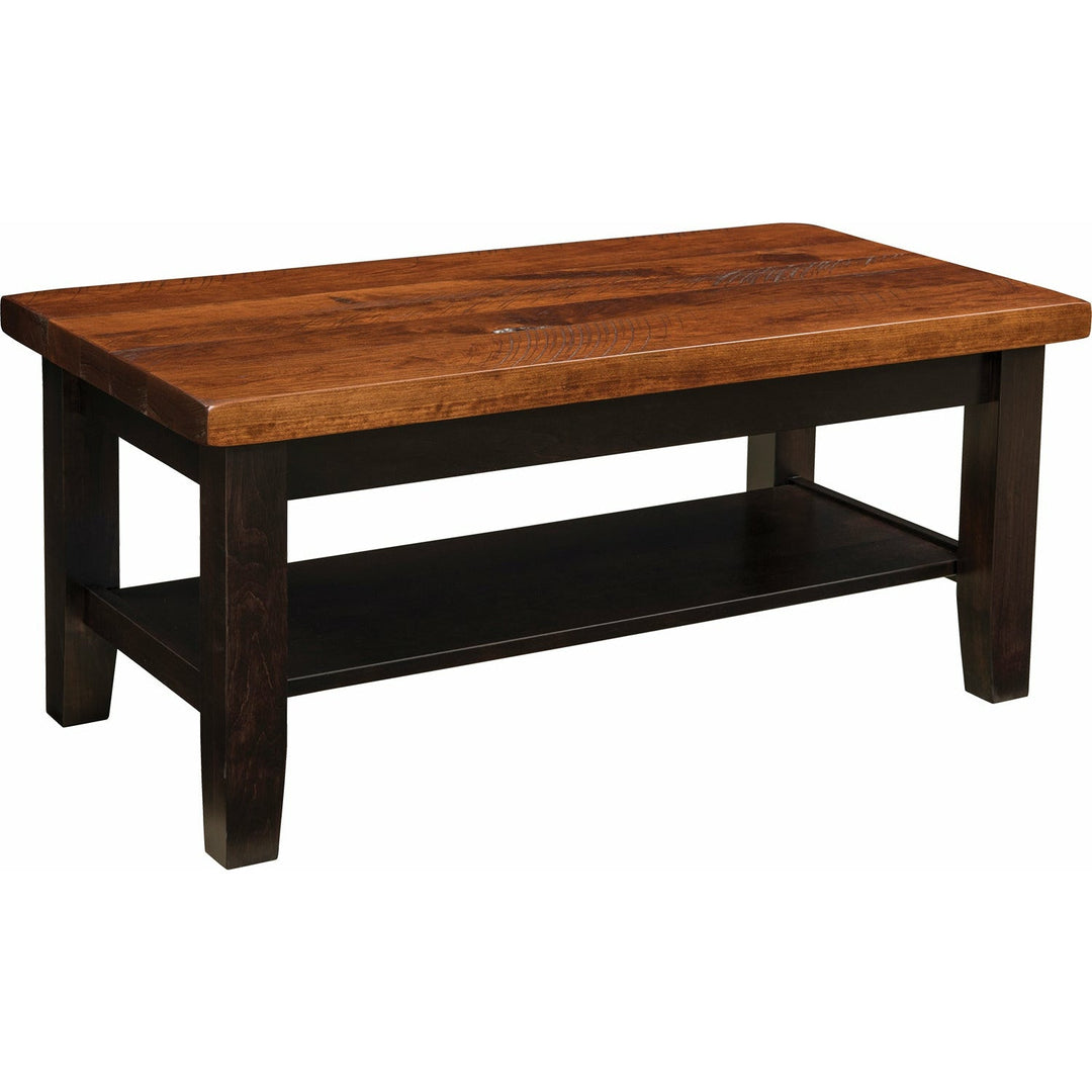 QW Amish Plank Contemporary 22"x42" Coffee Table