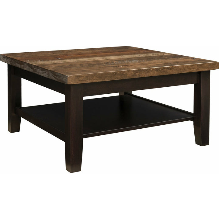 QW Amish Plank Contemporary 36"x36" Coffee Table