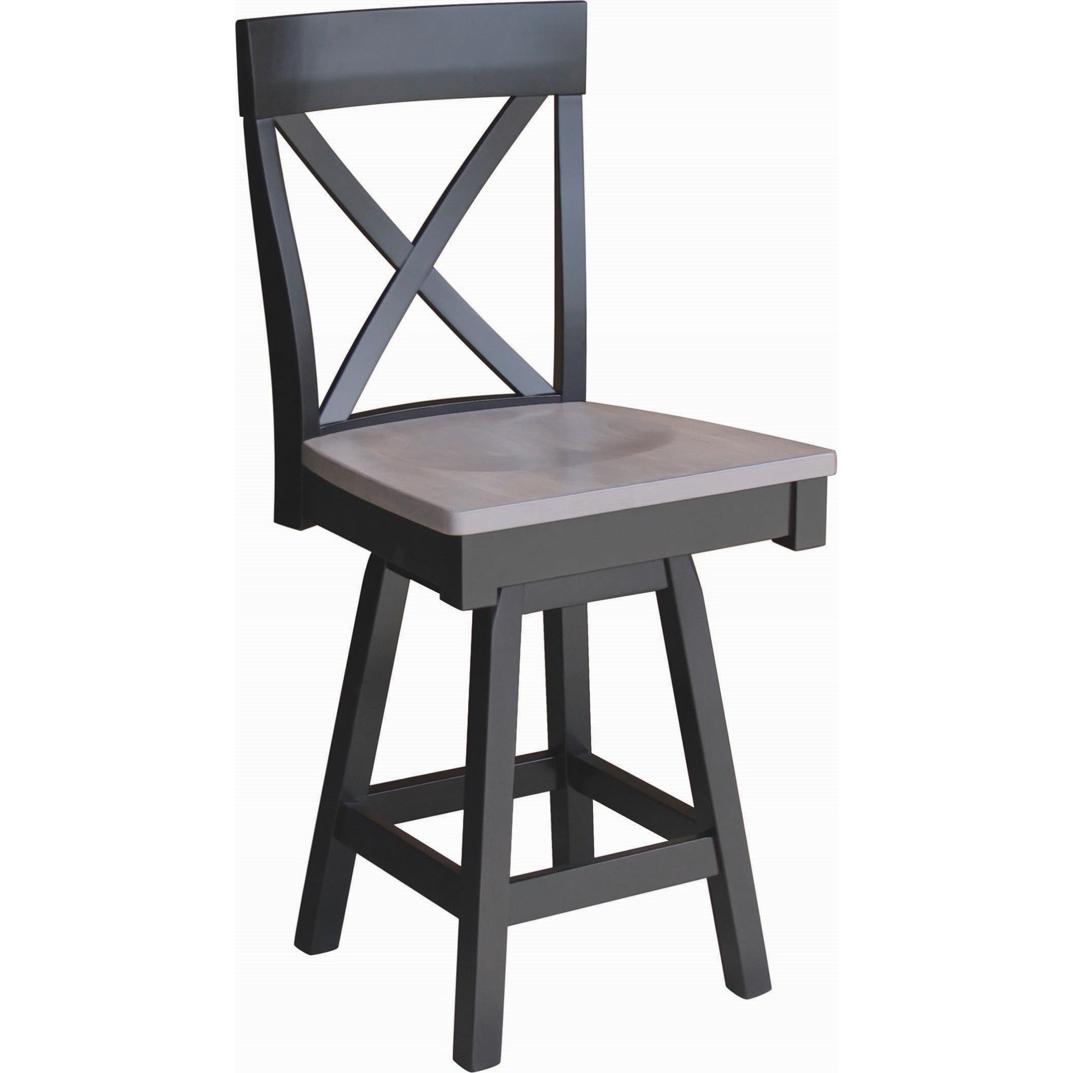 QW Amish Portland Swivel Bar Chair - Thumbnail 4