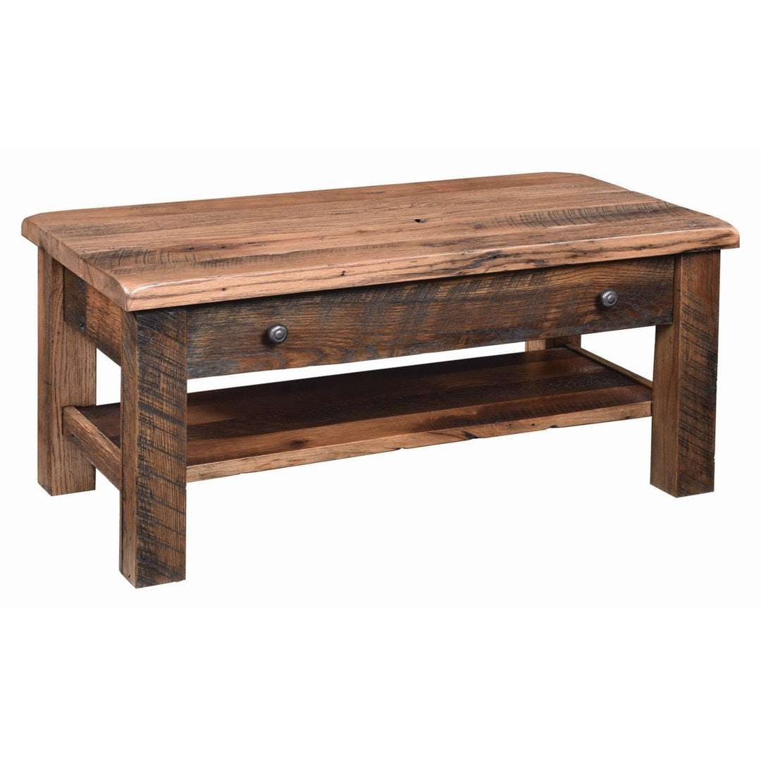 QW Amish Post Mission Reclaimed Coffee Table FLCF-RPMCT42