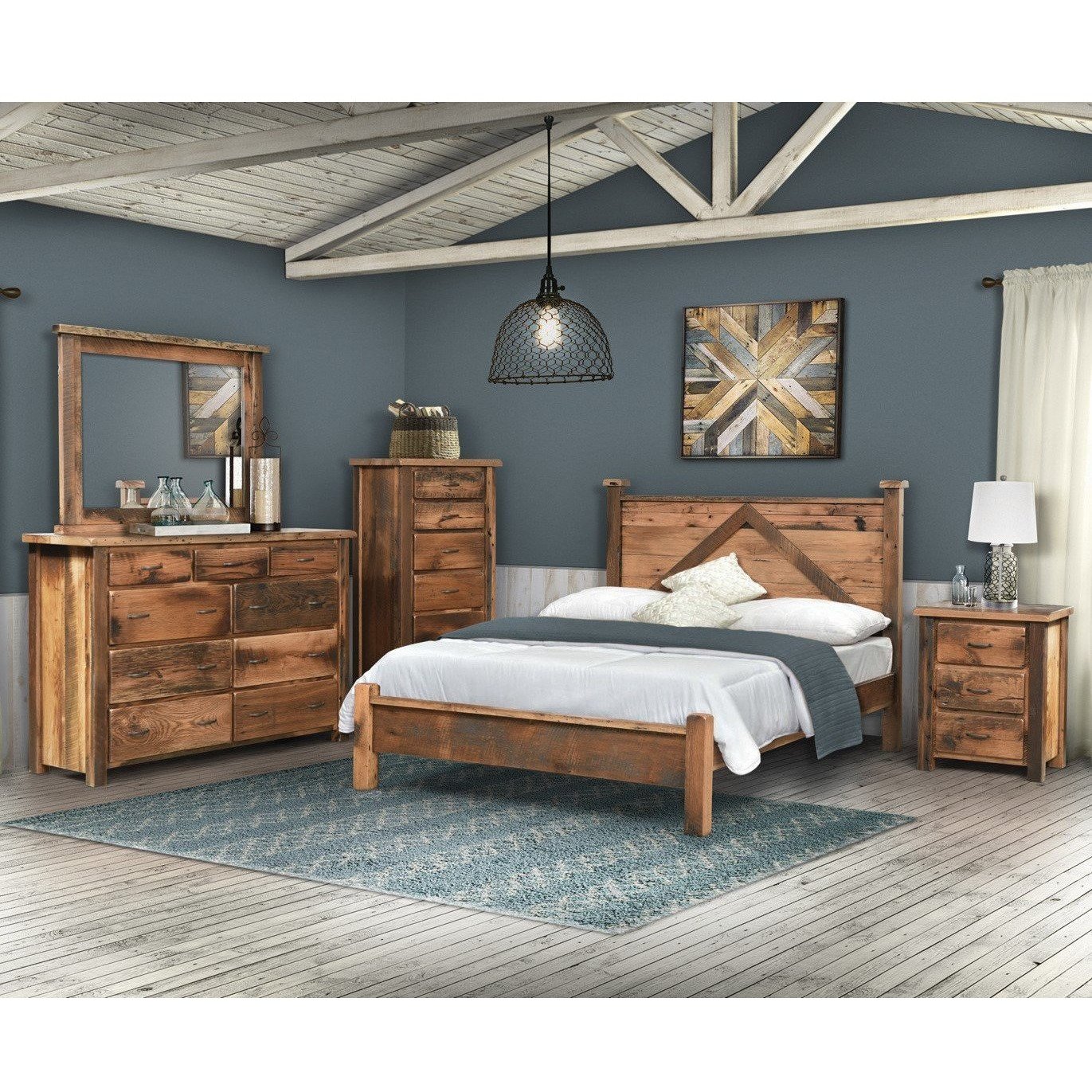 QW Amish Post Mission Nightstand - Thumbnail 2
