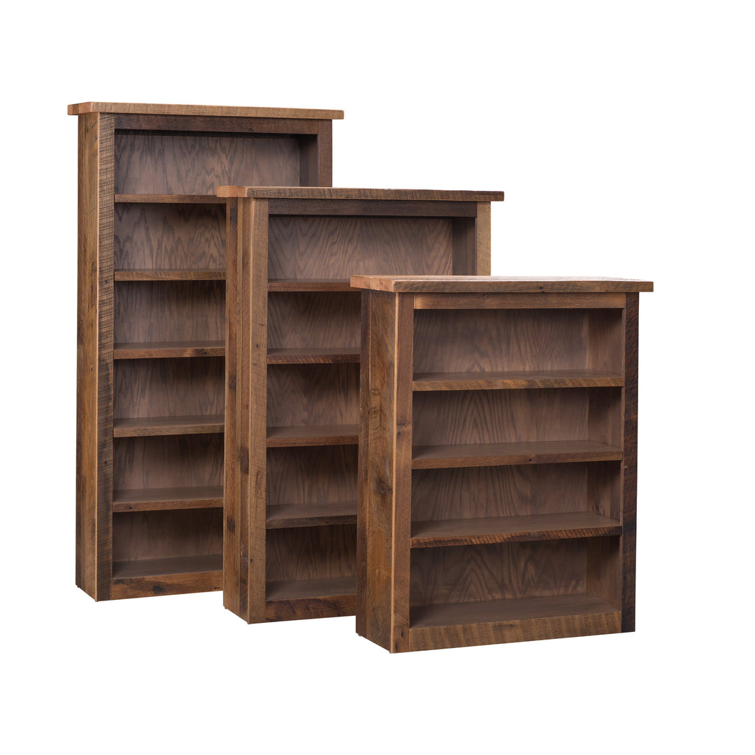 QW Amish Reclaimed Barnwood Bookcase (Choose your size)