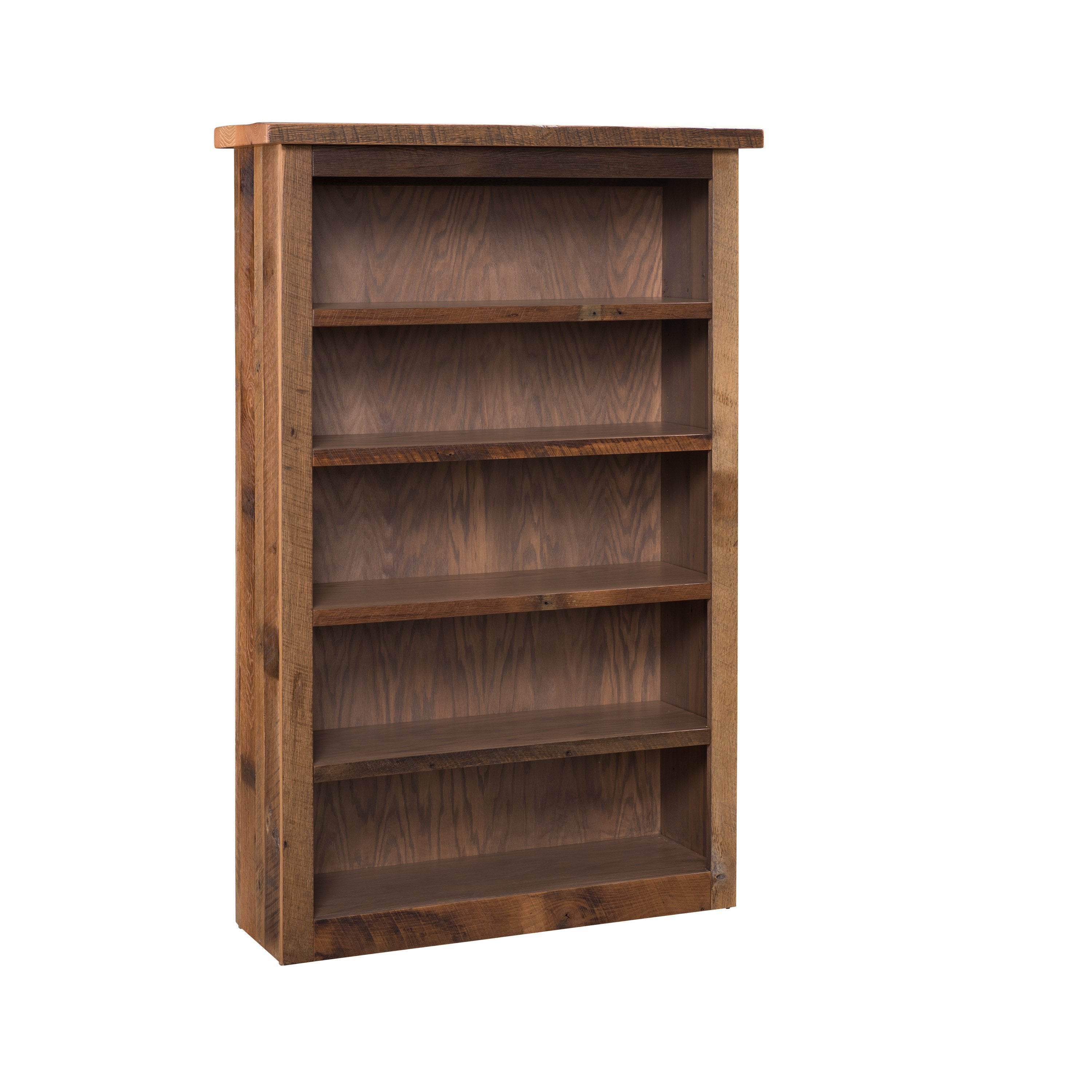 QW Amish Reclaimed Barnwood Bookcase - Thumbnail 4