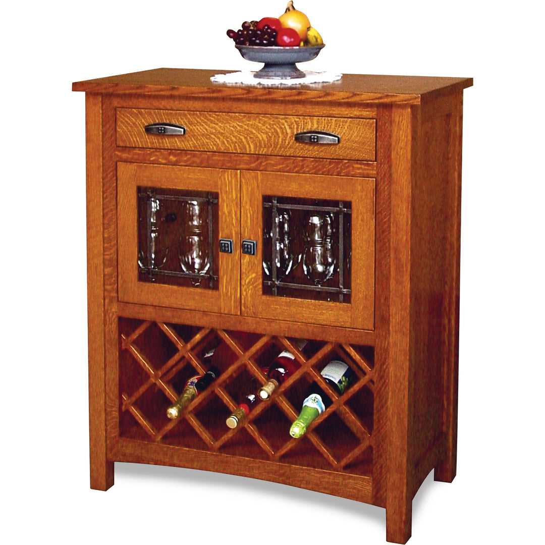 QW Amish Regal Wine Cabinet