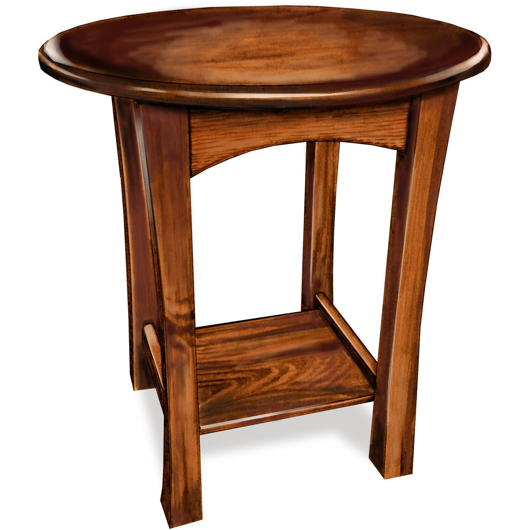 QW Amish Richland Round End Table