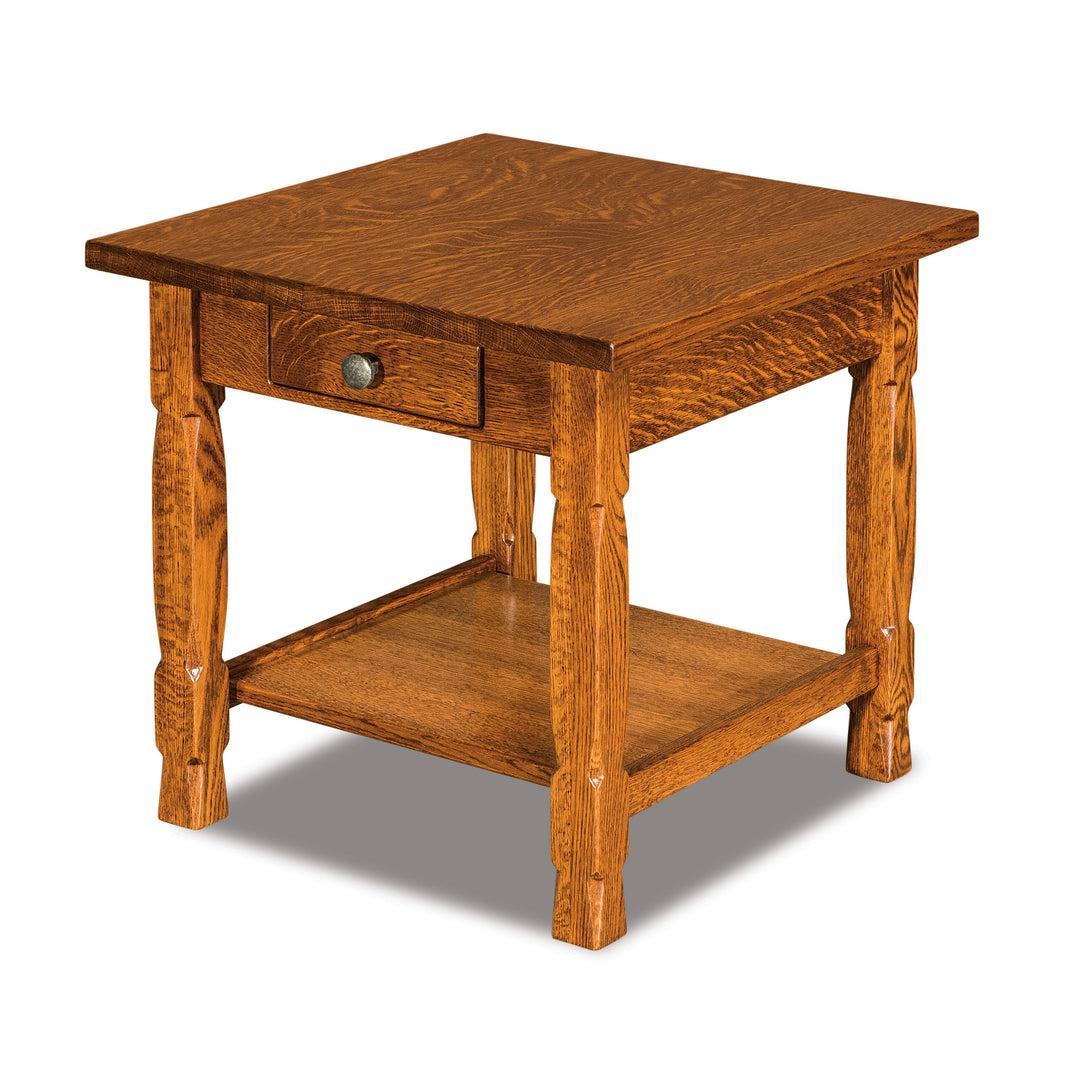 QW Amish Rock Island Open End Table