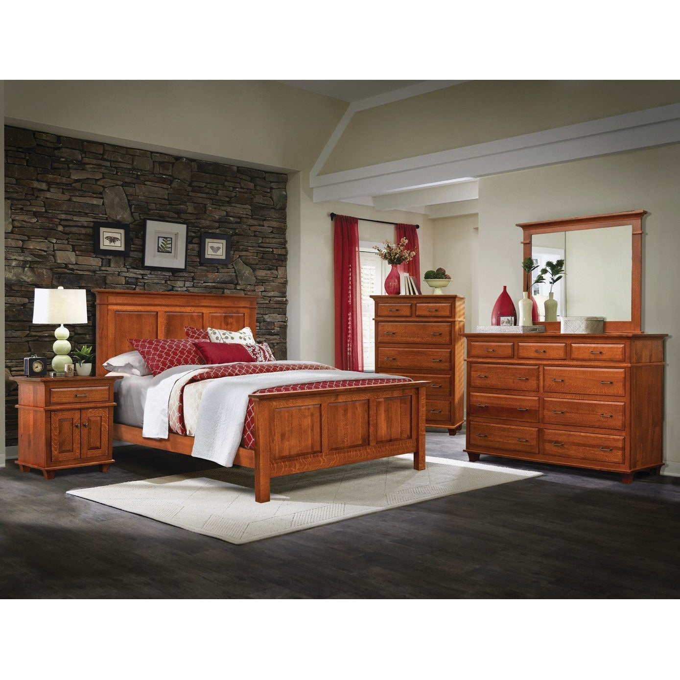 QW Amish Rockwell Bed