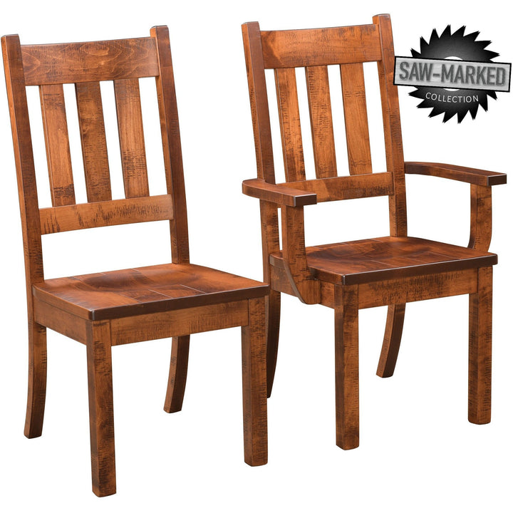 QW Amish 'Saw-Marked' Auburn Chair