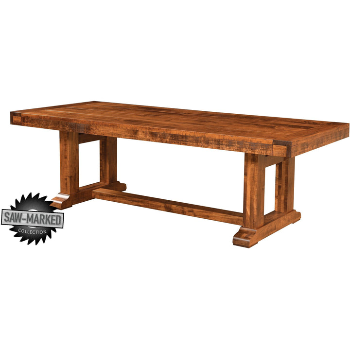 QW Amish 'Saw-Marked' Auburn Table