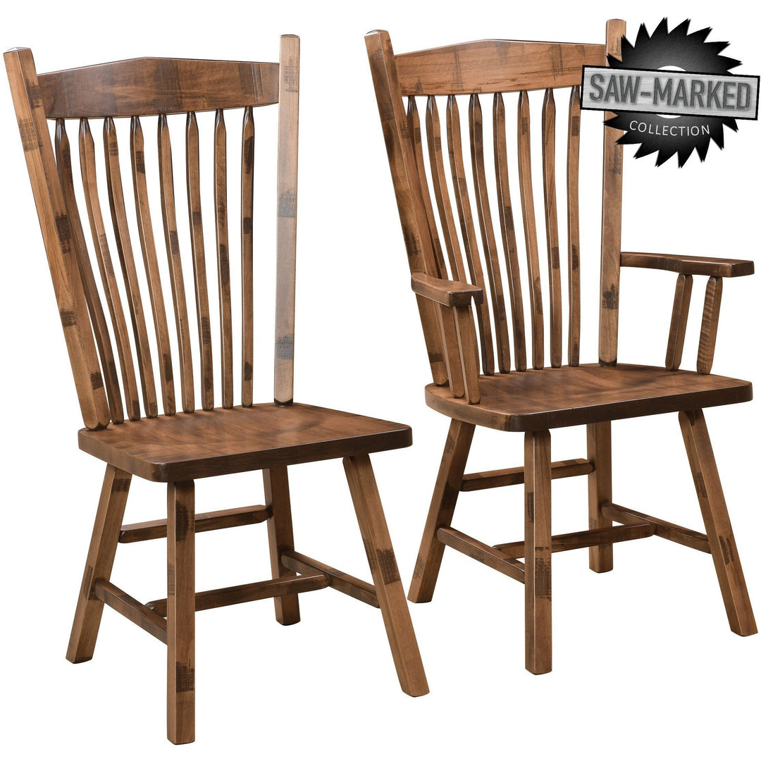 QW Amish 'Saw-Marked' Hoosier Chair