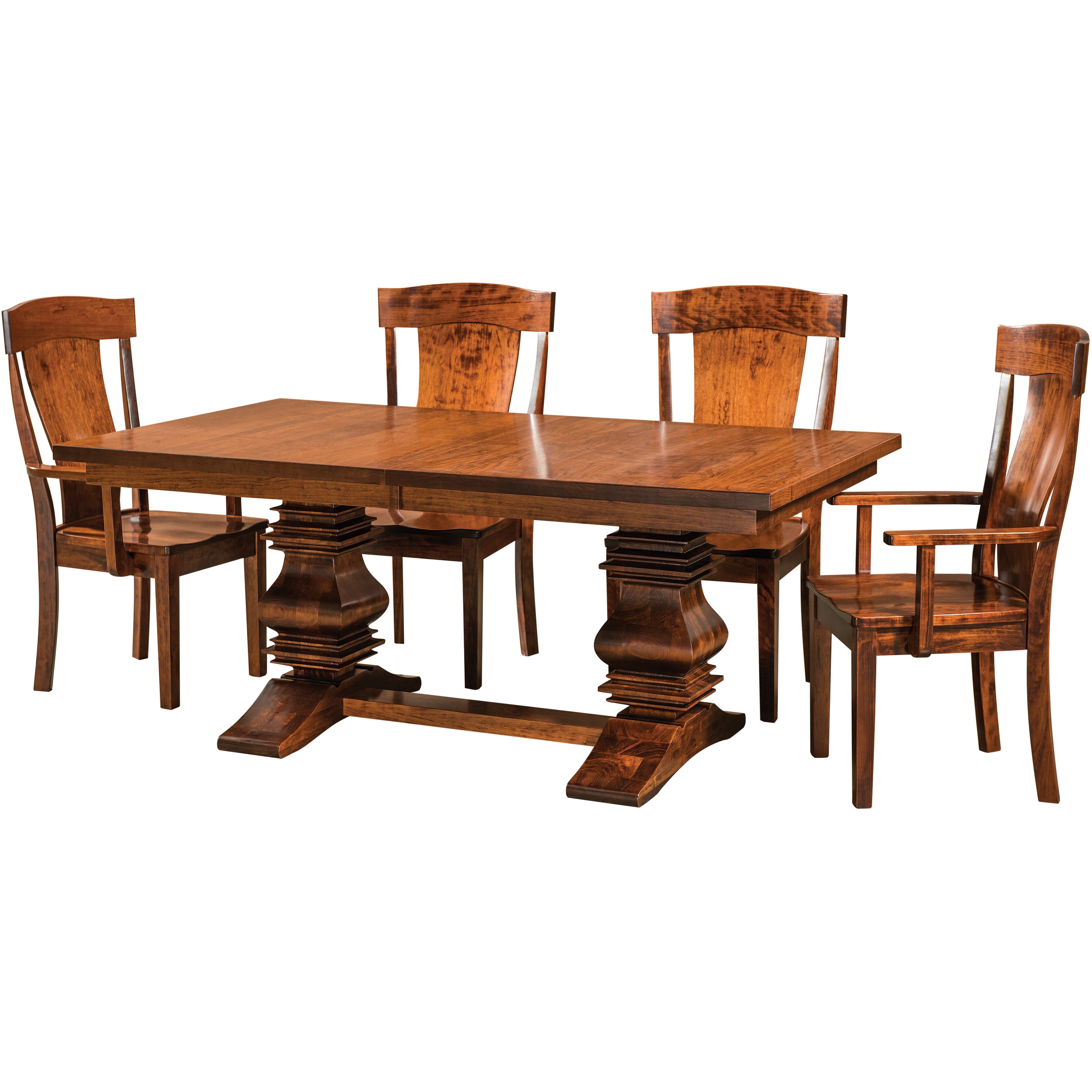 QW Amish Scottville Trestle Table - Thumbnail 4