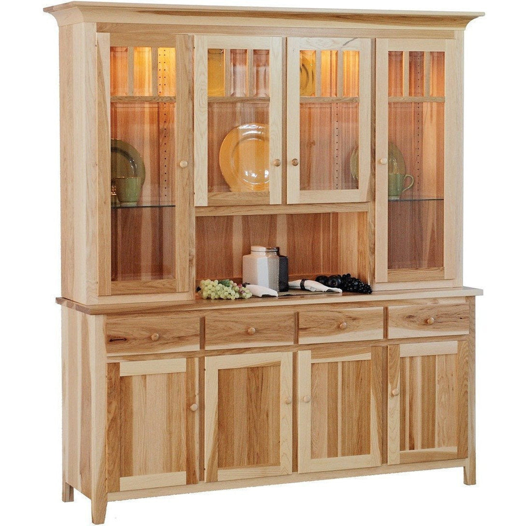QW Amish Shaker Impressions Collection 4 Door Hutch QXIP-SH75FDCO