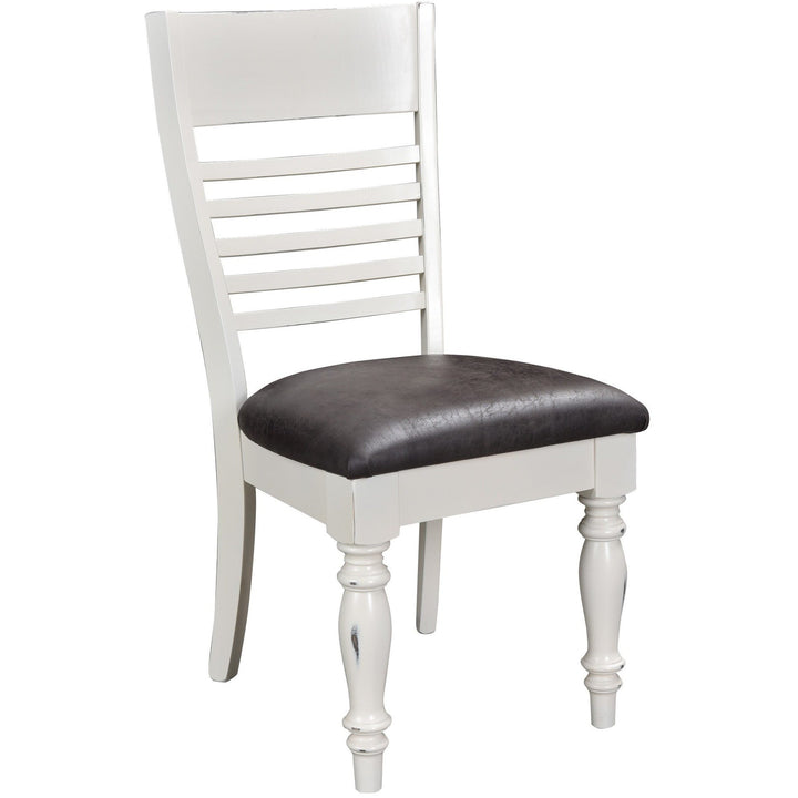QW Amish Shreveport Side Chair w/ Leather Seat