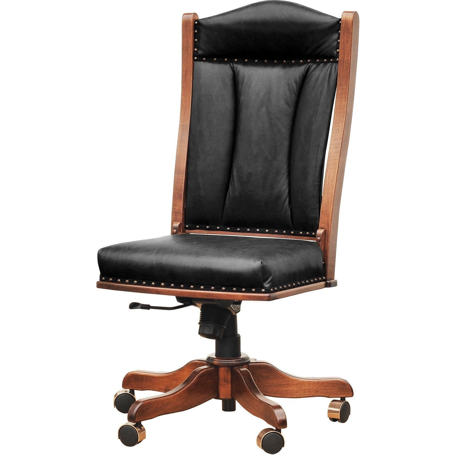 QW Amish Buckeye Side Desk Chair - Thumbnail 2