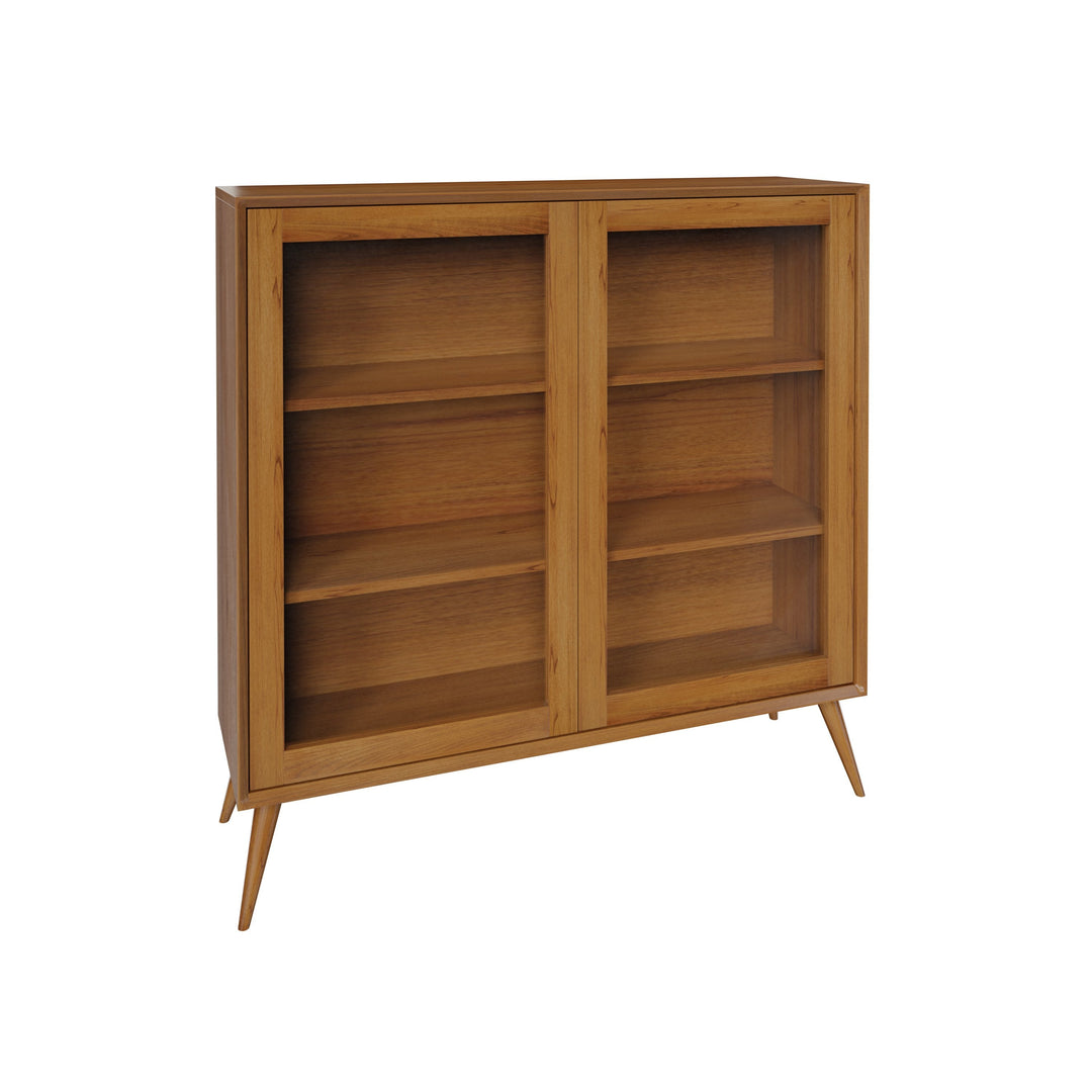 QW Amish South Shore Glass Bookcase