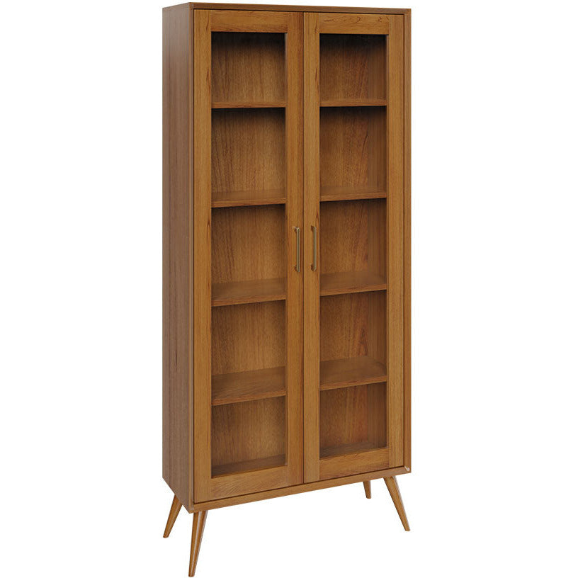 QW Amish South Shore Tall Glass Bookcase