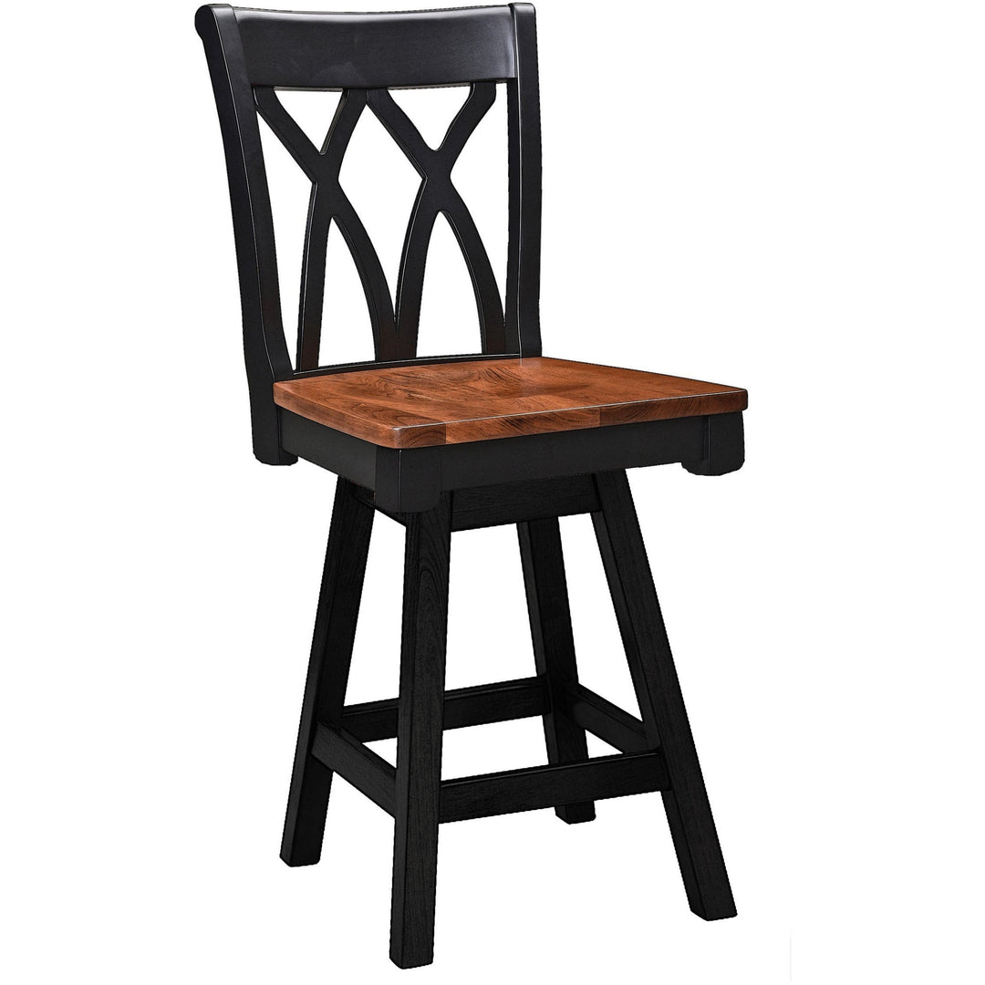 QW Amish Stanton Swivel Bar Chair