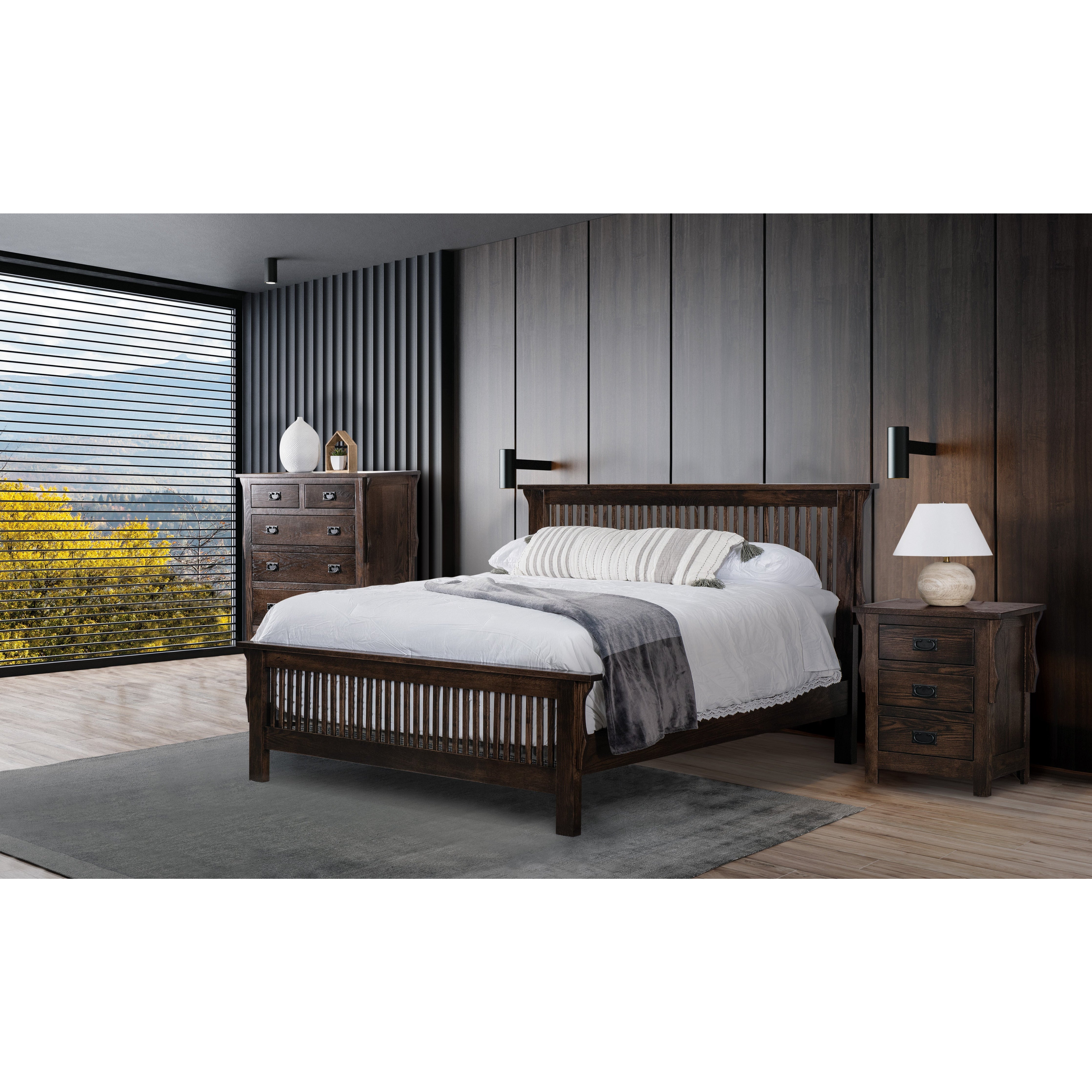 QW Amish Stick Mission Nightstand - Thumbnail 2
