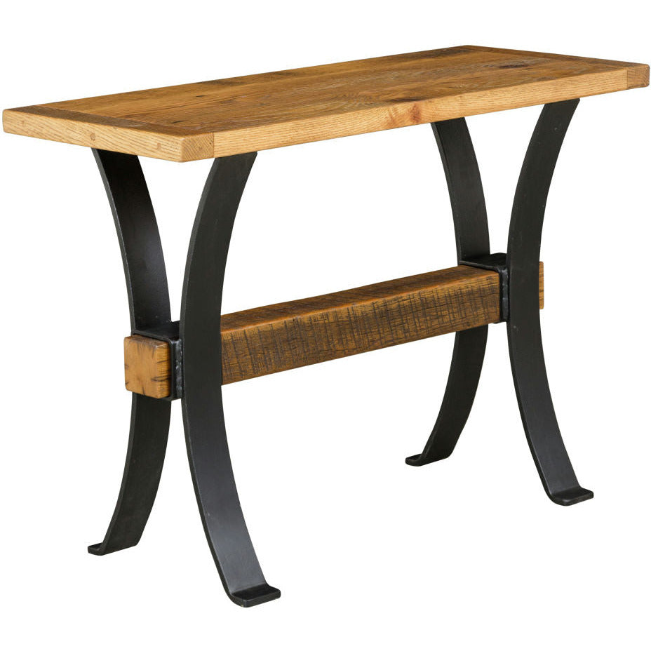 QW Amish Timber Frame Reclaimed Barnwood Sofa Table