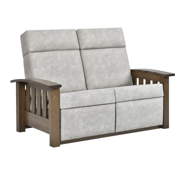QW Amish Timber Mission Reclining Loveseat