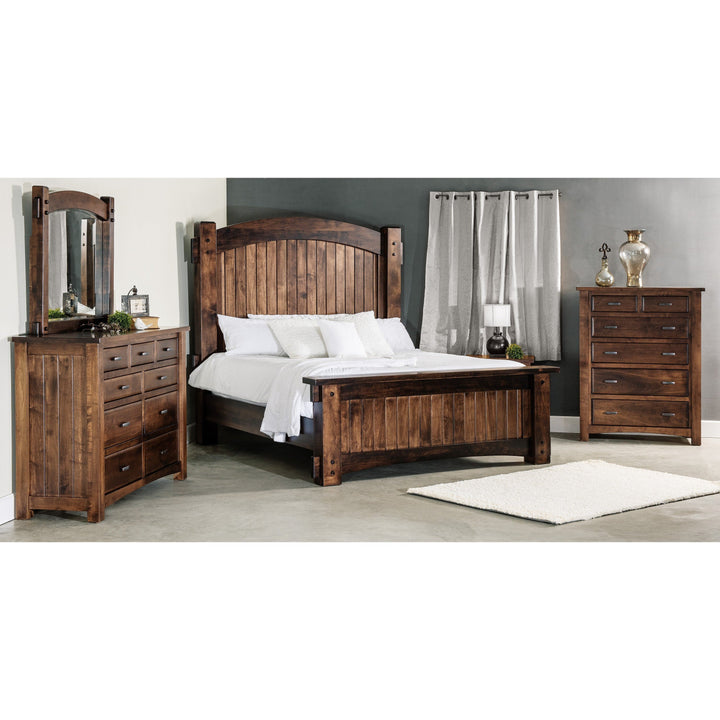 QW Amish Timbra 1 Drawer Open Nightstand
