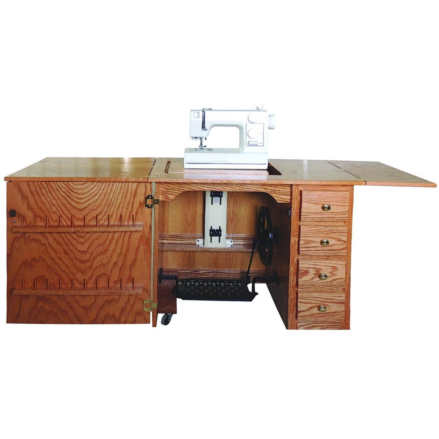 QW Amish Traditional 65" Sewing Cabinet - Thumbnail 3