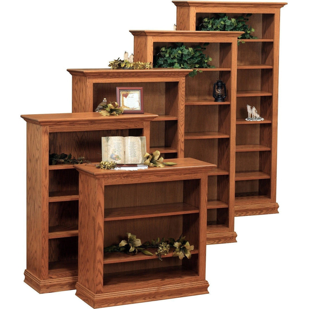 QW Amish Traditional Style Bookcase 36"w ALWO-TR-3636