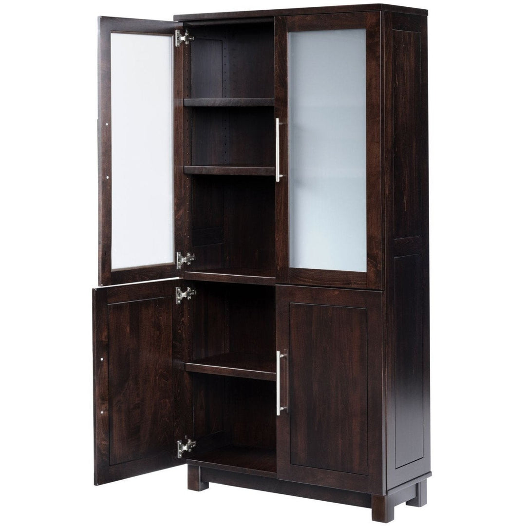 QW Amish Urban Office Bookcase with 4 Doors YXPT-18-3672-4D