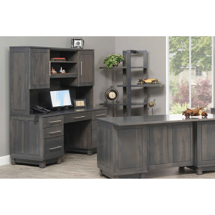 QW Amish Urban Office L-Shape Desk w/ Optional Hutch