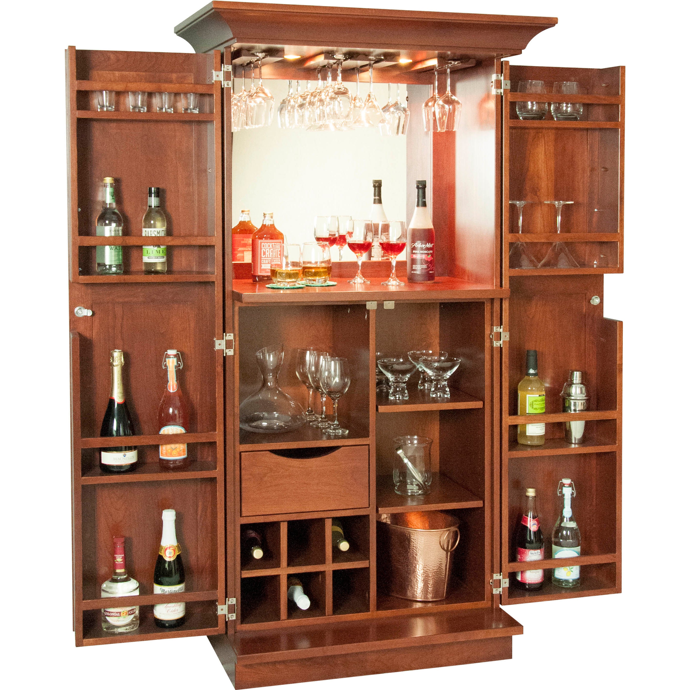 Amish shop bar cabinet